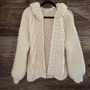 Greylin Anthropologie Chunky Knit Open Cardigan